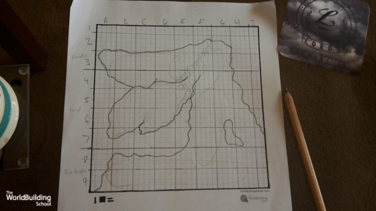 World Building Grid Grid Worldbuilding: An experiment in building a world like a game.