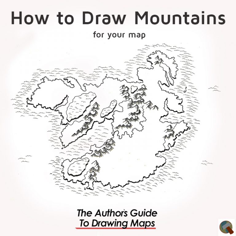 How to draw mountains on a map an easy step by step guide.